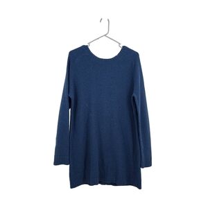 Margaret O'Leary Women's Wool Crewneck Long Sweater Top - S